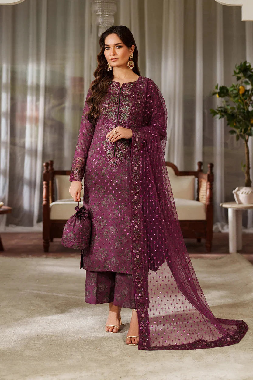 Pure Luxury Lawn Embroidered Eid Outfit - LL459