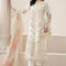 Pure Lawn Off White Embroidered Dress - LL313