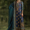 Pure Chiffon Midnight Blue Embroidered Dress - WW317