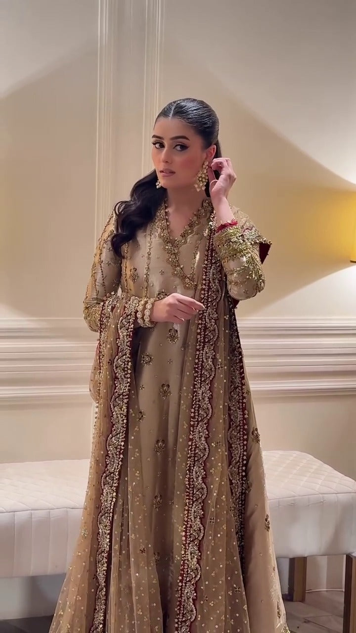 Pure Mysoori Wedding Anagarkha Styled Dress – WW318