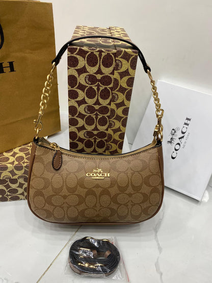 Coach Teri Shoulder Bag in Signature Canvas – Model CA548