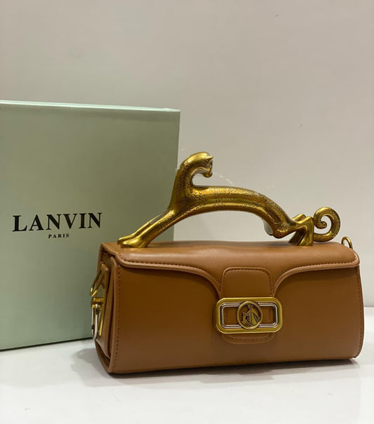 Lanvin Pencil Cat Medium Leather Top Handle Bag – Model L717