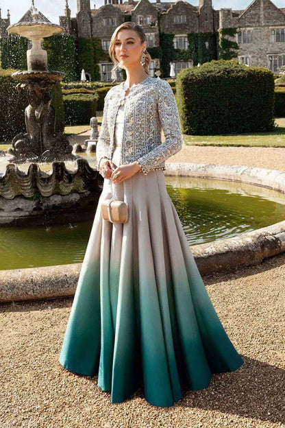 Premium Silk Embroidered Wedding Dress - WW372
