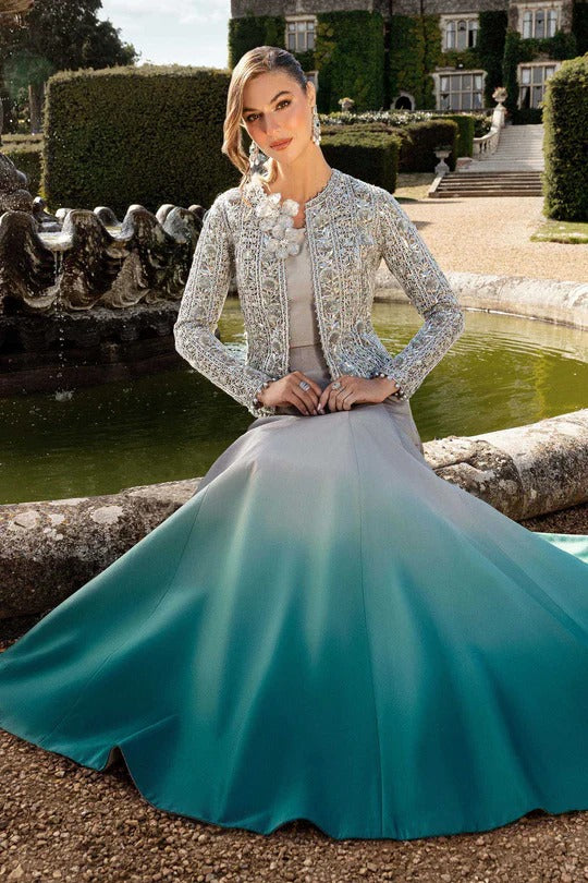 Premium Silk Embroidered Wedding Dress - WW372