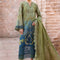 Pure Lawn Green Embroidered Eid Outift - LL366