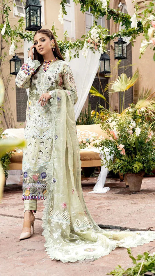 Pure Lawn Luxury Embroidered Dress - LL266