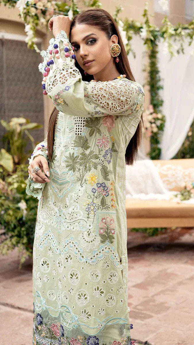 Pure Lawn Luxury Embroidered Dress - LL266