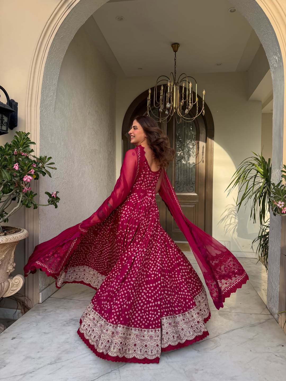 Pure Shamouse Silk Gulinar Embroidered Dress - WW522