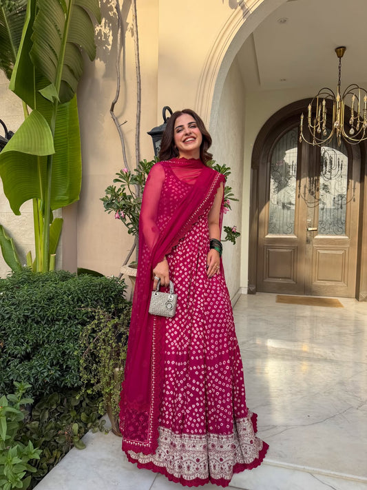 Pure Shamouse Silk Gulinar Embroidered Dress - WW522
