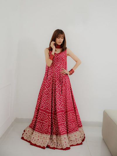 Pure Shamouse Silk Gulinar Embroidered Dress - WW522