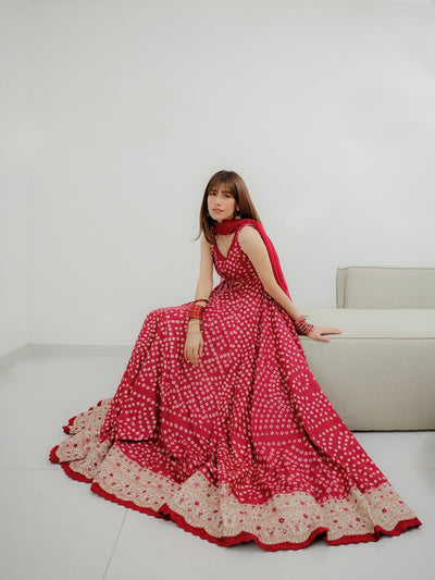 Pure Shamouse Silk Gulinar Embroidered Dress - WW522