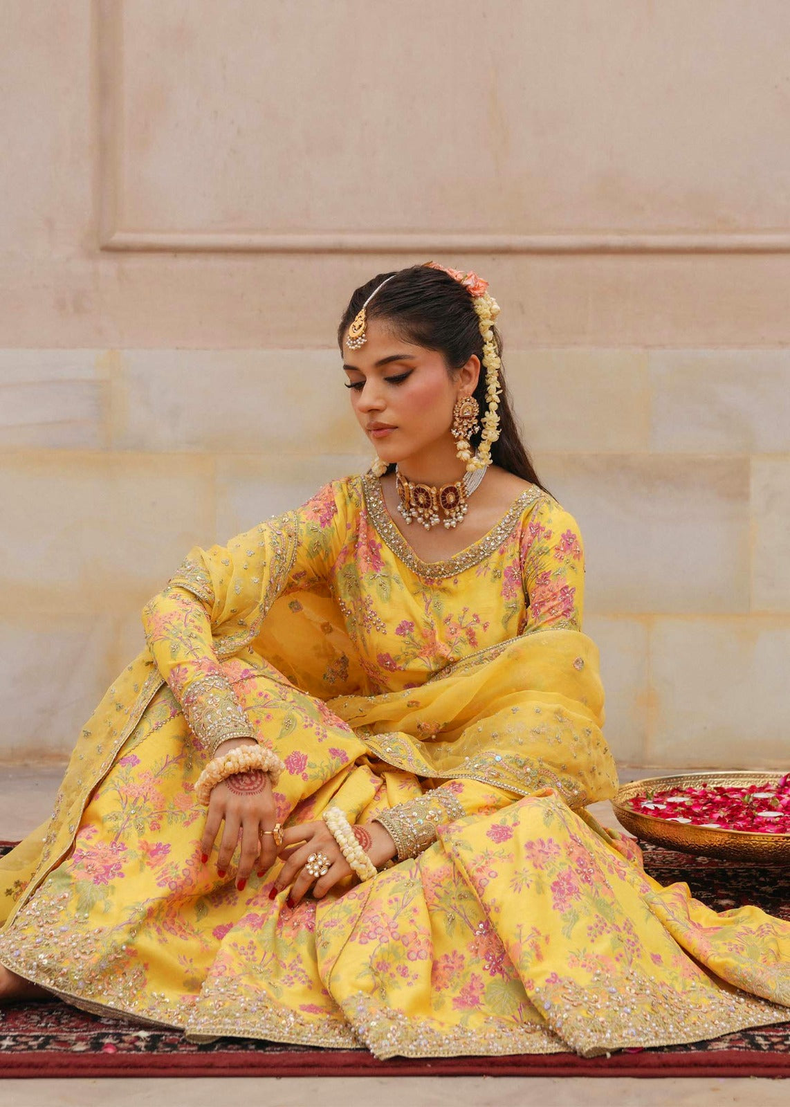 Pure Shamouse Silk Mayo Embroidered Dress - WW521