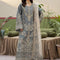 Pure Chiffon Grey Embroidered Dress - WW508