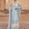 Pure Chiffon Sky Blue Embroidered Dress - WW509