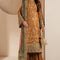 Pure Chiffon Mustard Embroidered Dress - WW502