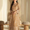 Pure Chiffon Brown Embroidered Dress - WW503