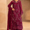 Pure Chiffon Pink Embroidered Dress - WW532