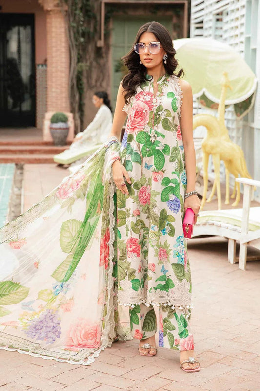 Pure Lawn Digital Embroidered Dress - LL137