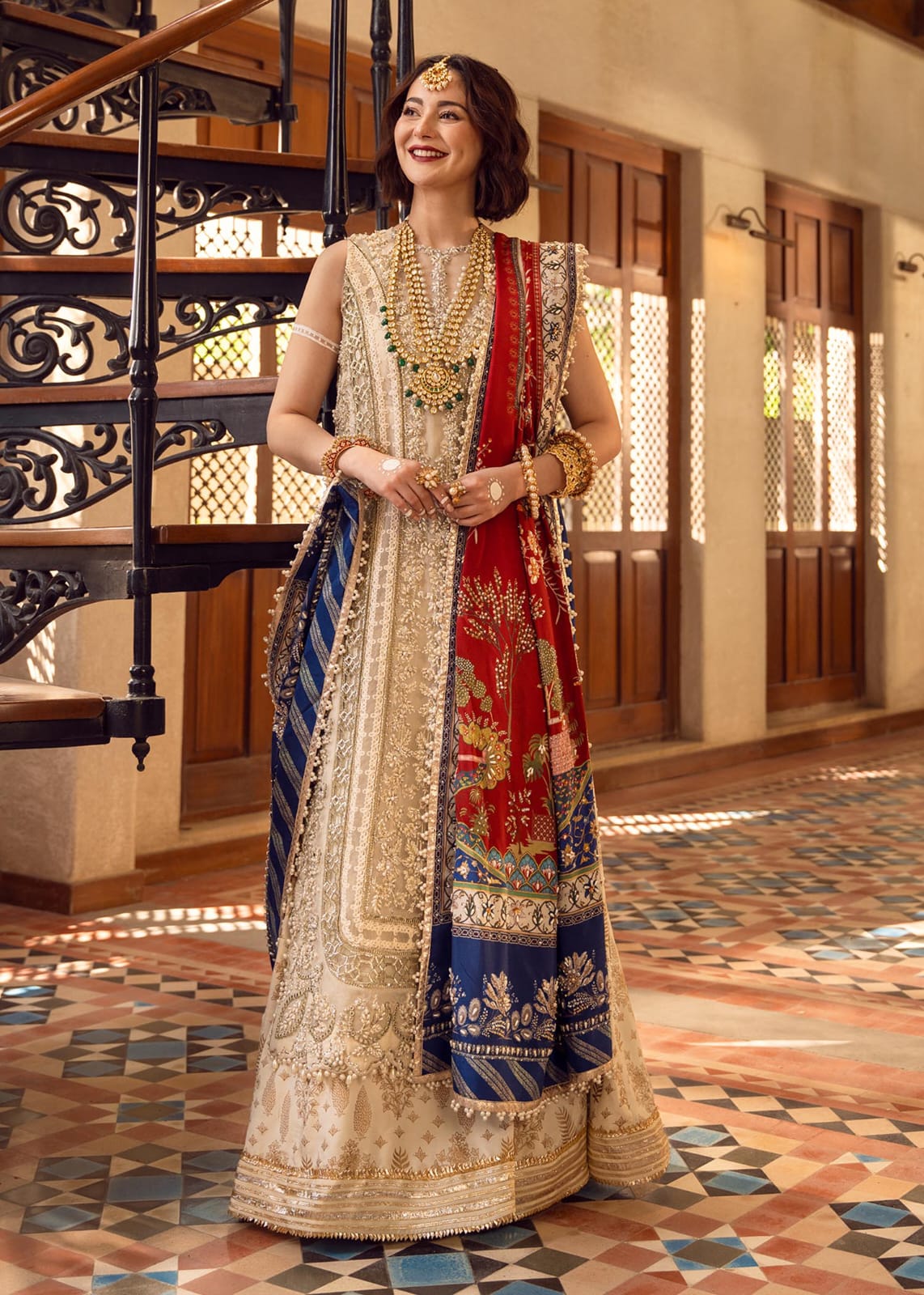 Pure Organza Heavy Embroidered Dress : WW117