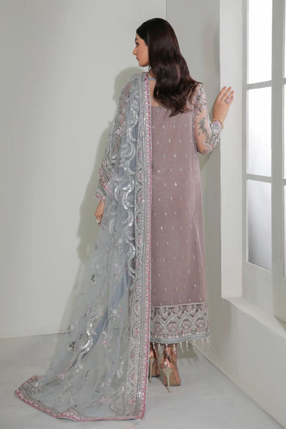 Pure Chiffon Majestic Embroidered Dress : PW212