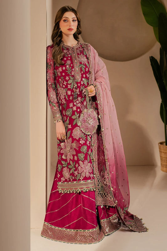 Pure Chiffon Wedding Embroidered Dress - WW278