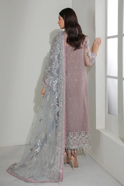 Pure Chiffon Elegant Embroidered Dress : PW218