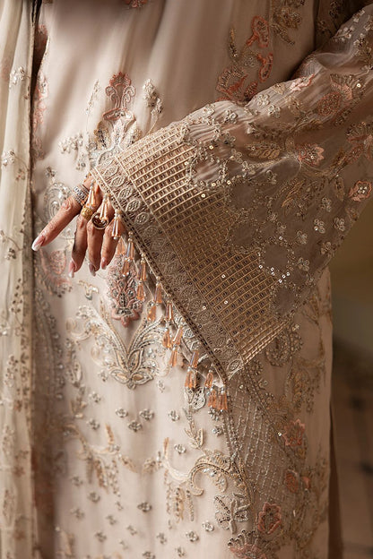 Pure Chiffon Elegant Embroidered Dress - WW294