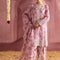 Pure Shamouse Silk Pink Embroidered Dress - PW2267