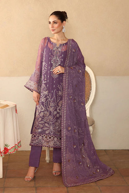 Pure Chiffon Plump Embroidered Dress - WW385