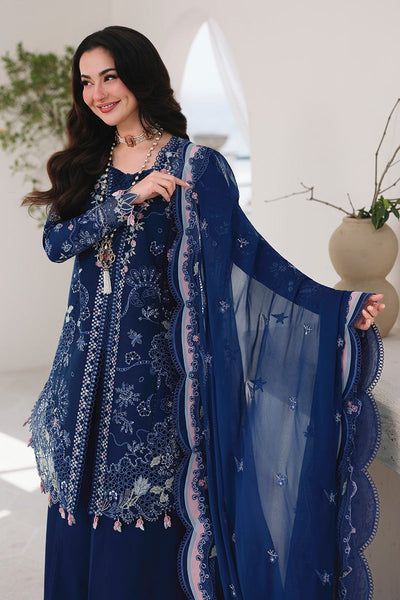 Pure Lawn Blue Embroidered Eid Outfit - LL416