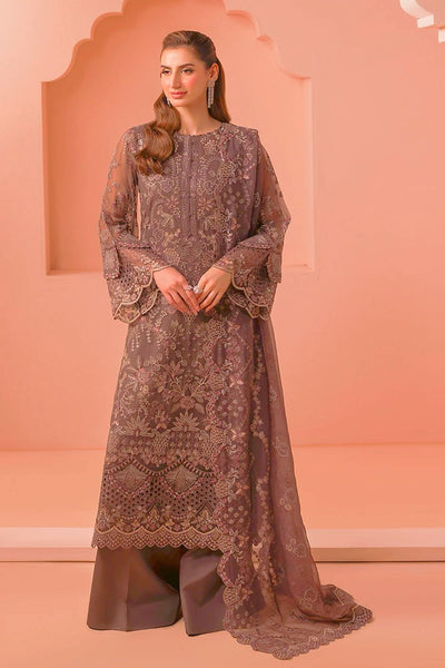 Pure Chiffon Elegant Embroidered Wedding Dress - WW408