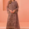 Pure Chiffon Elegant Embroidered Wedding Dress - WW408