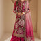 Pure Chiffon Elegant Embroidered Wedding Dress - PW409