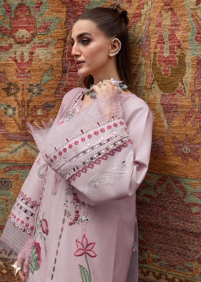 Pure Lawn Light Pink Embroidered Eid Outfit - LL427