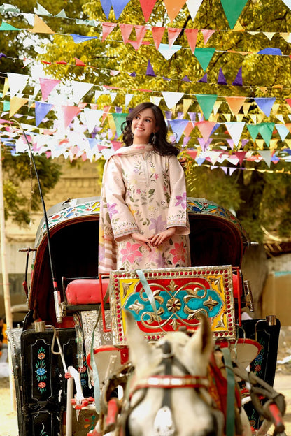 Pure Lawn Embroidered Eid Outfit - LL428