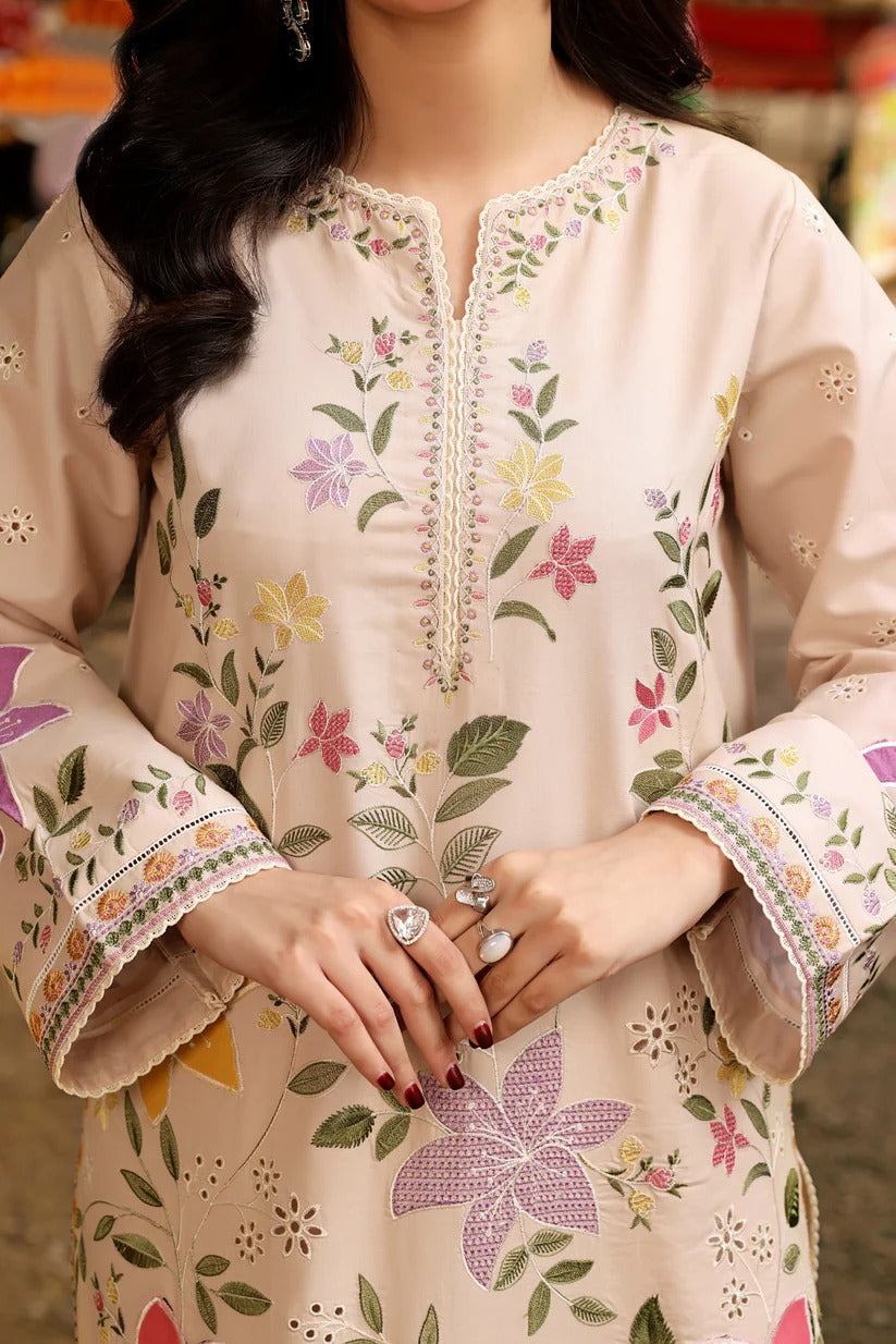 Pure Lawn Embroidered Eid Outfit - LL428