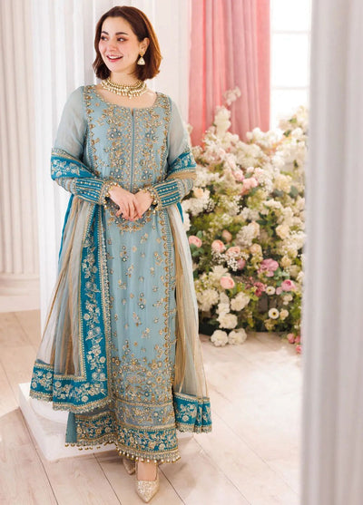 Pure Chiffon Elegant Embroidered Wedding Dress - WW418