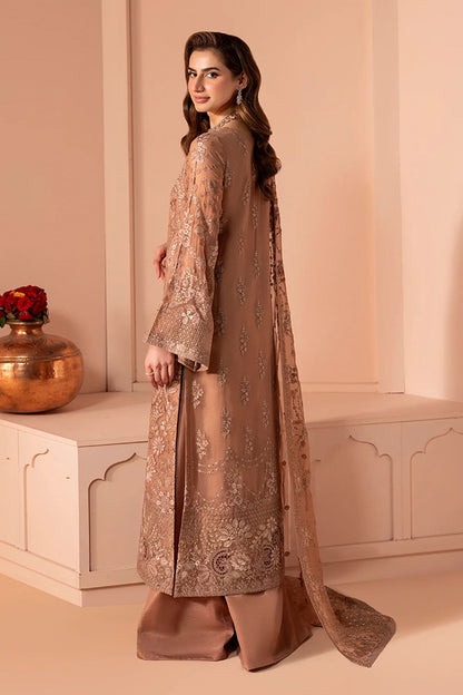 Pure Chiffon Elegant Embroidered Wedding Dress - WW421