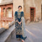 Pure Chiffon Elegant Embroidered Wedding Dress - PW423