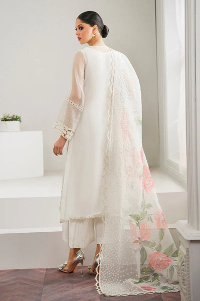 Pure Chiffon Elegant Embroidered Wedding Dress - WW424