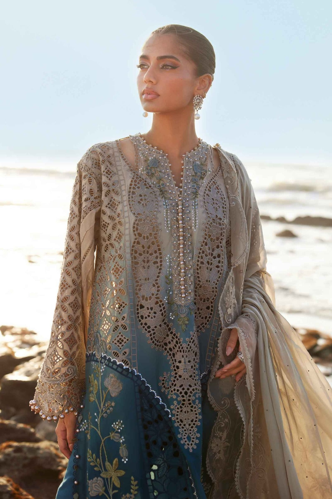 Pure Lawn Embroidered Eid Outfit - LL430
