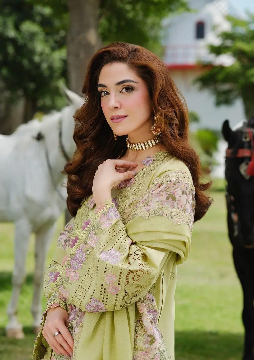 Pure Lawn Embroidered Eid Outfit - LL432