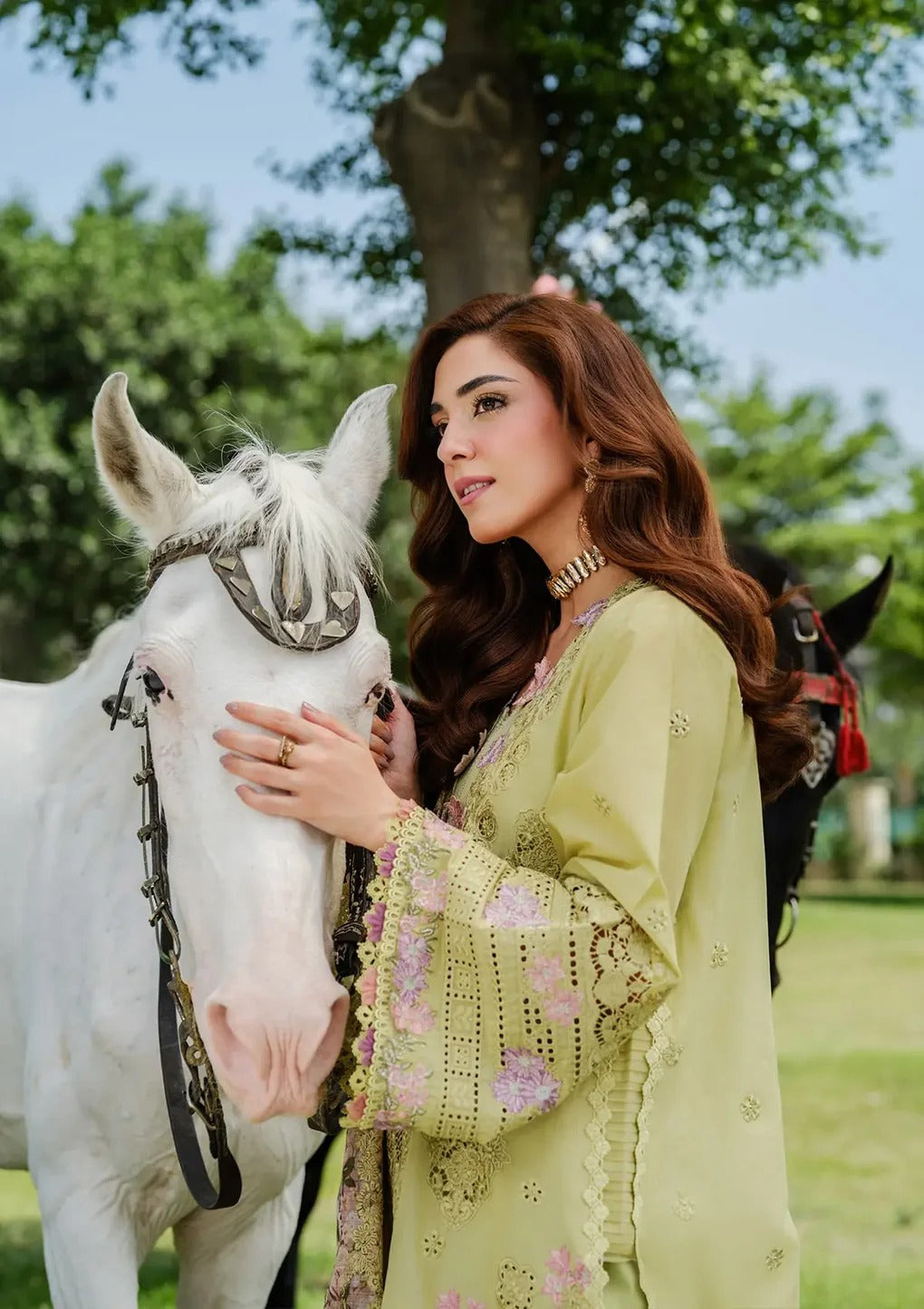Pure Lawn Embroidered Eid Outfit - LL432