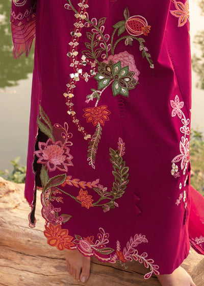 Pure Lawn Fushia Pink Chickenkari Outfit - LL440