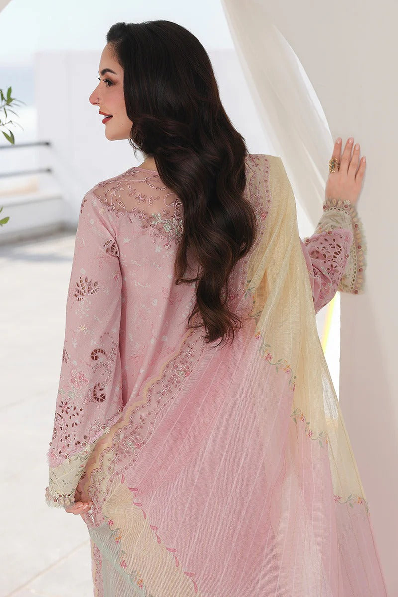 Pure Lawn Peach Chickenkari Outfit - LL439