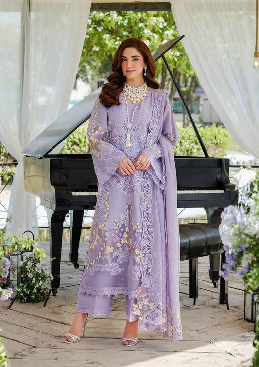 Pure Lawn Purple Embroidered Eid Outfit - LL435