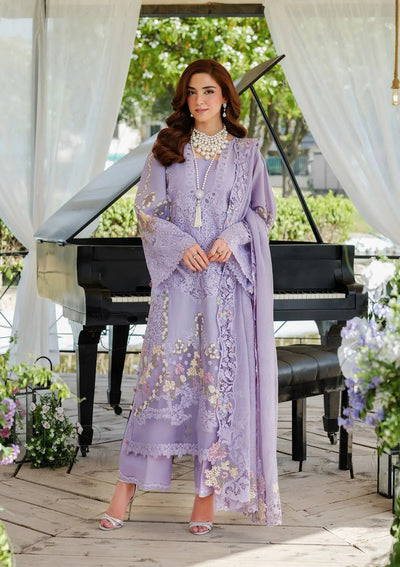 Pure Lawn Purple Embroidered Eid Outfit - LL435