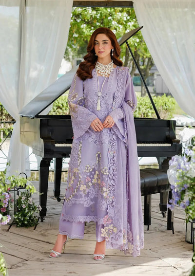 Pure Lawn Purple Embroidered Eid Outfit - LL435