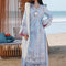 Pure Lawn Blue Embroidered Eid Outfit - LL434