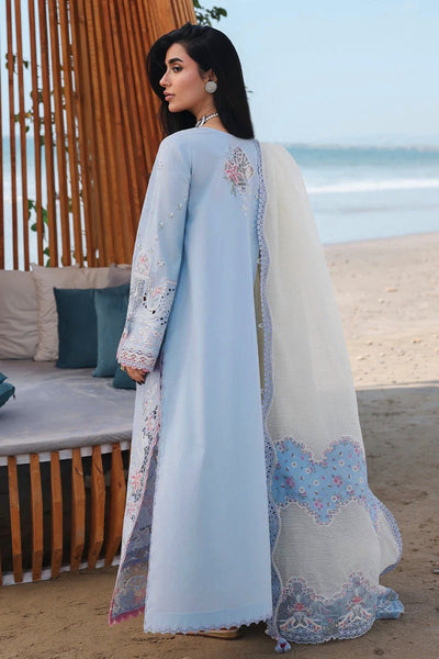 Pure Lawn Blue Embroidered Eid Outfit - LL434